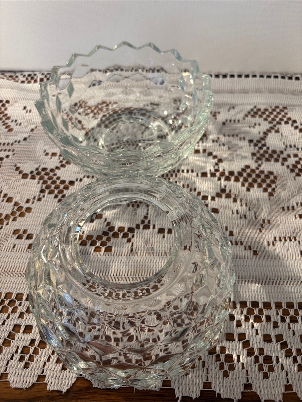 Vintage Homco Clear Glass Fairy Lamp - Picture 5 of 6